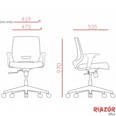 Cadeira Diretor Encosto em Polipropileno Perfurado – RZPM/BZI