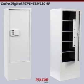 Cofre Digital RZPS-ESM 130 4P com 4 prateleiras