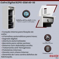 Cofre Digital RZPS-ESM 100/40 1G com 1 gaveta