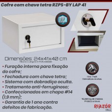 Cofre com chave tetra RZPS-BY LAP 41 MTE