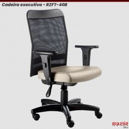 Cadeira executiva digitador telada RZFT-40B