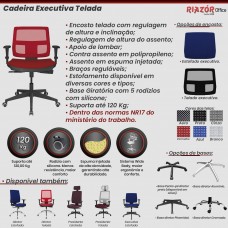 Cadeira Executiva Encosto em Tela – RZPM/BZ-EX