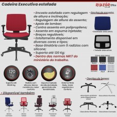 Cadeira Executiva Encosto Estofado – RZPM/BZ